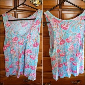 Lilly Pulitzer, Jellyfish Print Tank Top